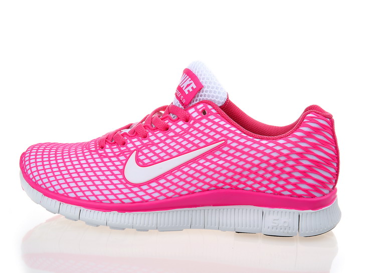 Nike Free 5.0 femmes legeres chaussures de course blanc rose (4)